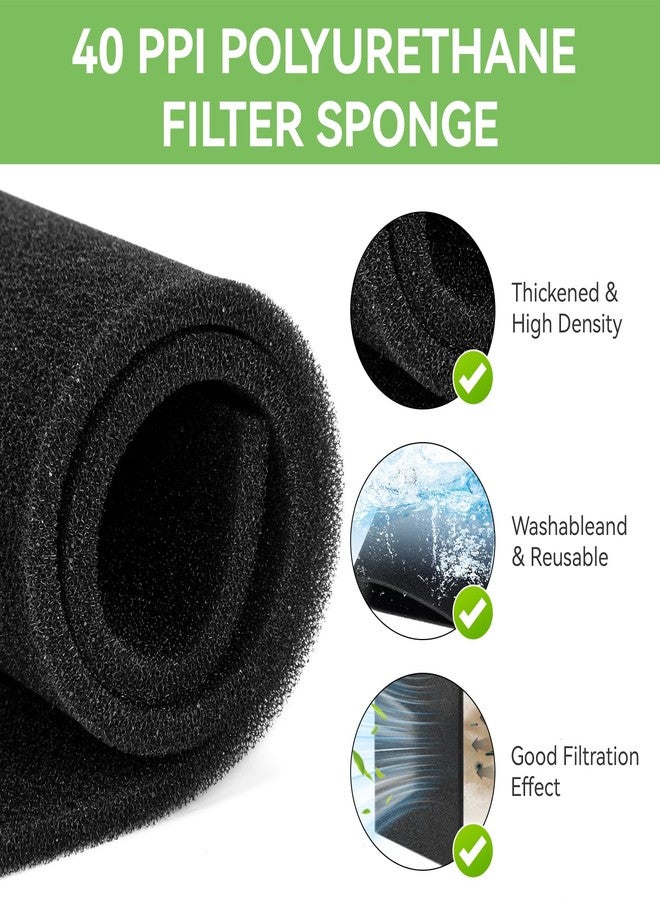 Giokyi BF-2 Air Filter Foam Sheet Material Universal Filter Foam for UNI 12" x 24" x 3/8" - 40 PPI Air Filter Aquarium Sponge Filter Fit Air Conditioner, Purifier, Aquarium for Cutting and Washable - Image 4